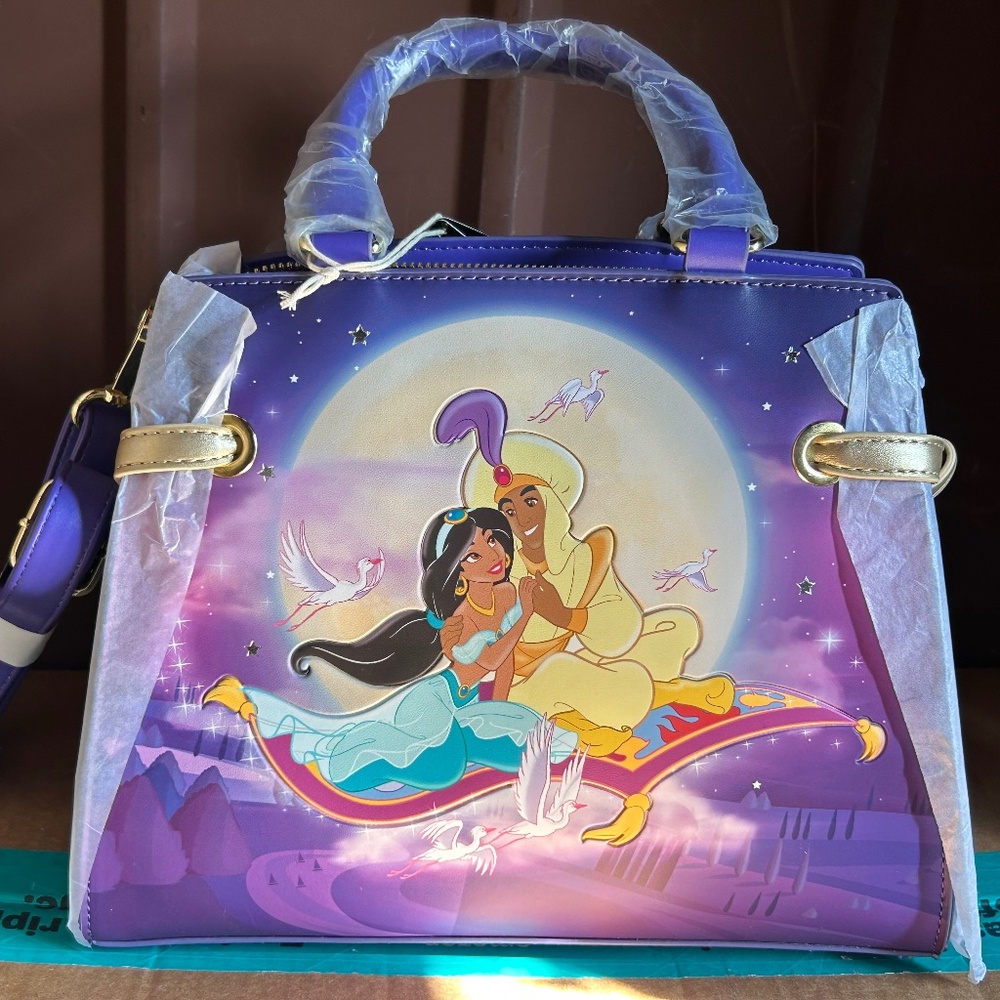 Loungefly Aladdin 30th Anniversary Crossbody Bag Jasmine Disney